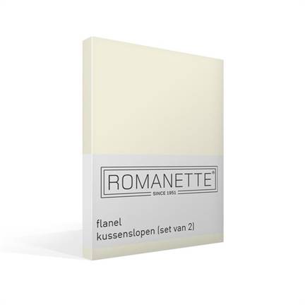 Romanette flanel kussenslopen (set van 2)