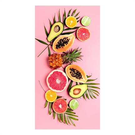 Good Morning Pink Fruits strandlaken