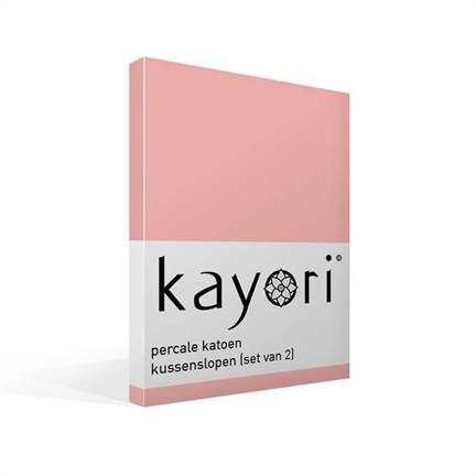 Kayori Shizu percale katoen kussenslopen (Set van 2)