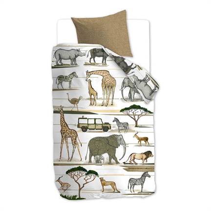 Beddinghouse Kids Safaripark flanel dekbedovertrek