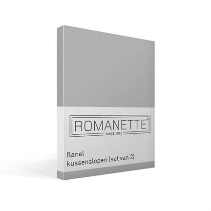 Romanette flanel kussenslopen (set van 2)