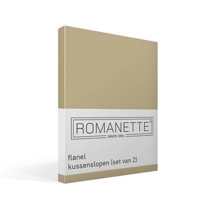Romanette flanel kussenslopen (set van 2)