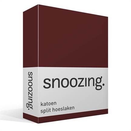 Snoozing katoen split hoeslaken