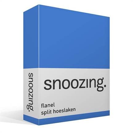 Snoozing flanel split hoeslaken