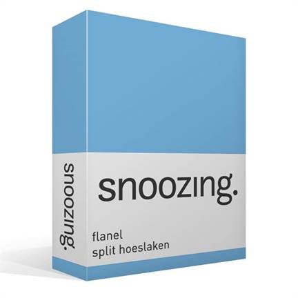Snoozing flanel split hoeslaken