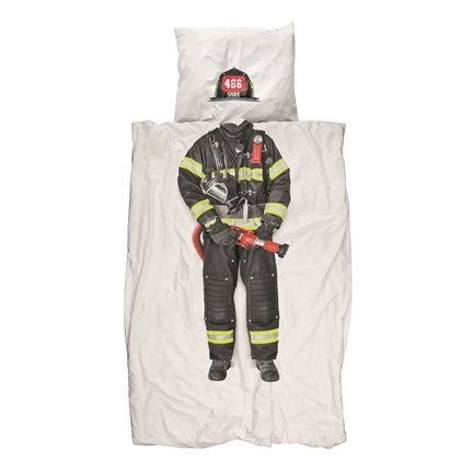 SNURK Firefighter flanel dekbedovertrek