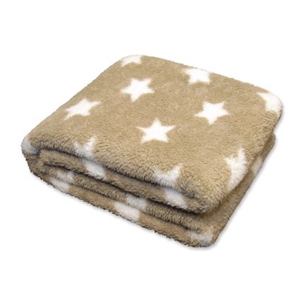 Unique Living Stars fleece plaid