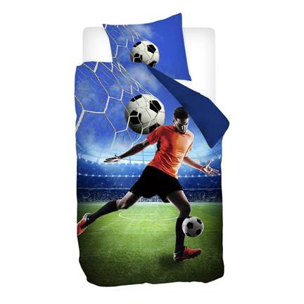 Snoozing Soccer flanel dekbedovertrek