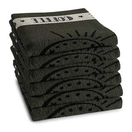 DDDDD Hello Coffee keukendoek (set van 6)