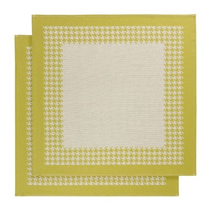 De Witte Lietaer Pied De Poule theedoek (set van 2)