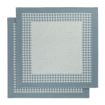 De Witte Lietaer Pied De Poule theedoek (set van 2)