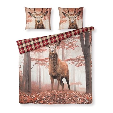 Papillon Hirvi flanel dekbedovertrek