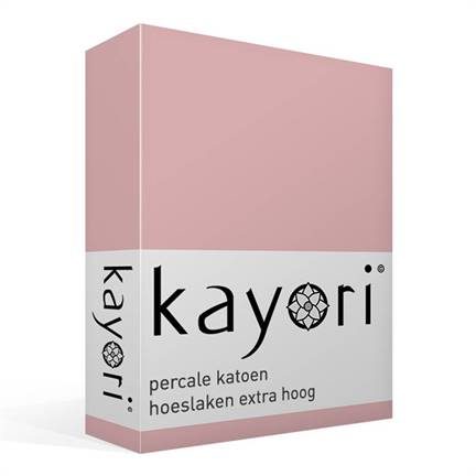 Kayori Shizu percale katoen hoeslaken extra hoog