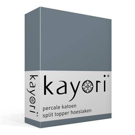 Kayori Shizu percale katoen split-topper hoeslaken
