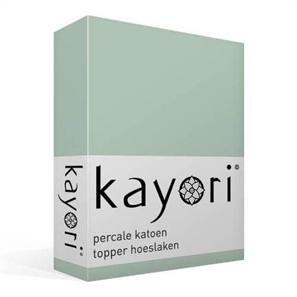 Kayori Shizu percale katoen topper hoeslaken