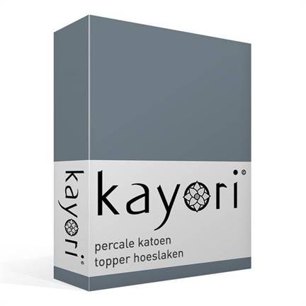 Kayori Shizu percale katoen topper hoeslaken