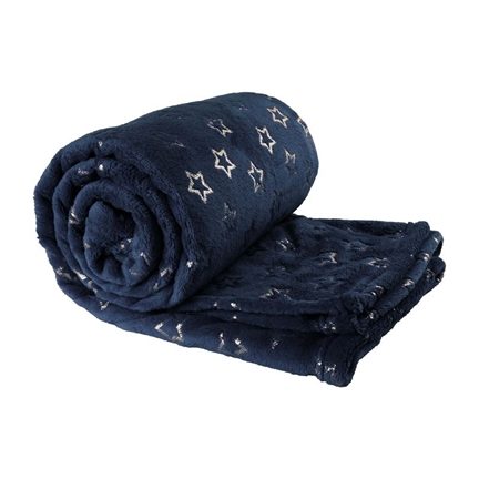 Unique Living Golden Star fleece plaid