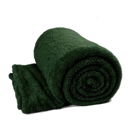 Unique Living Teddy Glitter fleece plaid