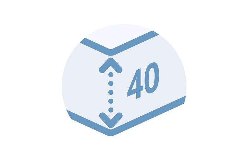 Tot 40 cm (extra hoog)