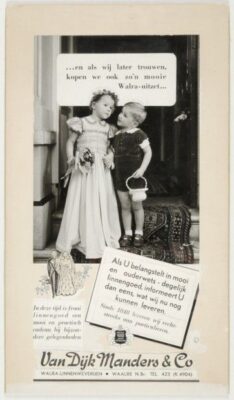 Oude advertentie van Walra