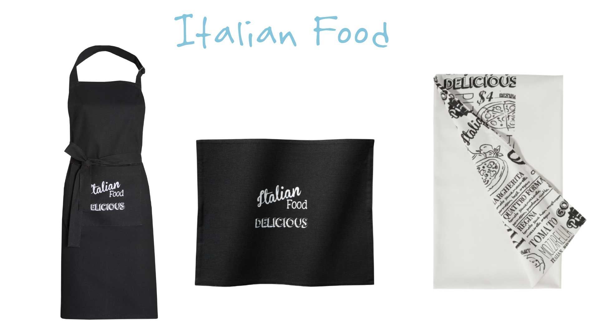 DDDDD Italian Food keukentextiel