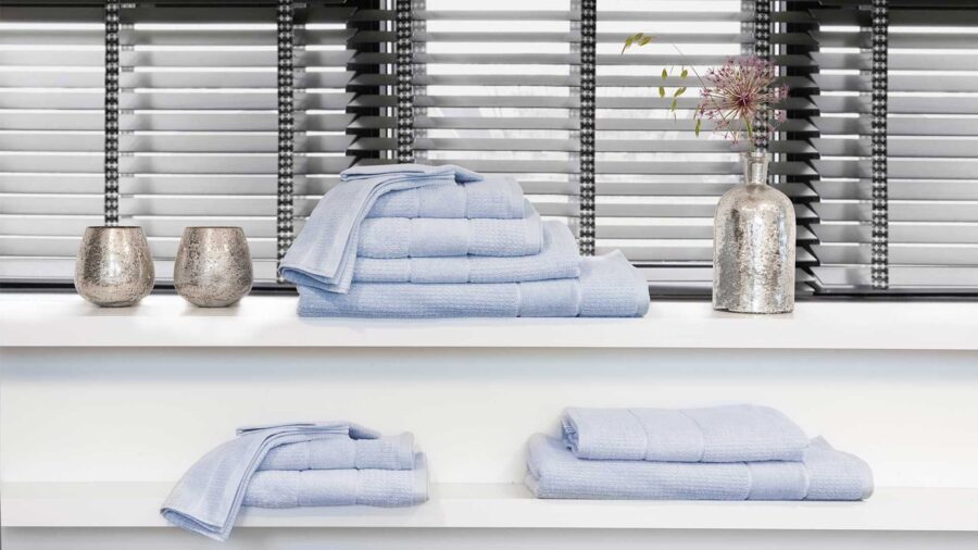 Ook in de badkamer Smulderstextiel.nl