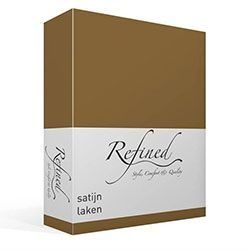 Refined Satin Uni laken Gold