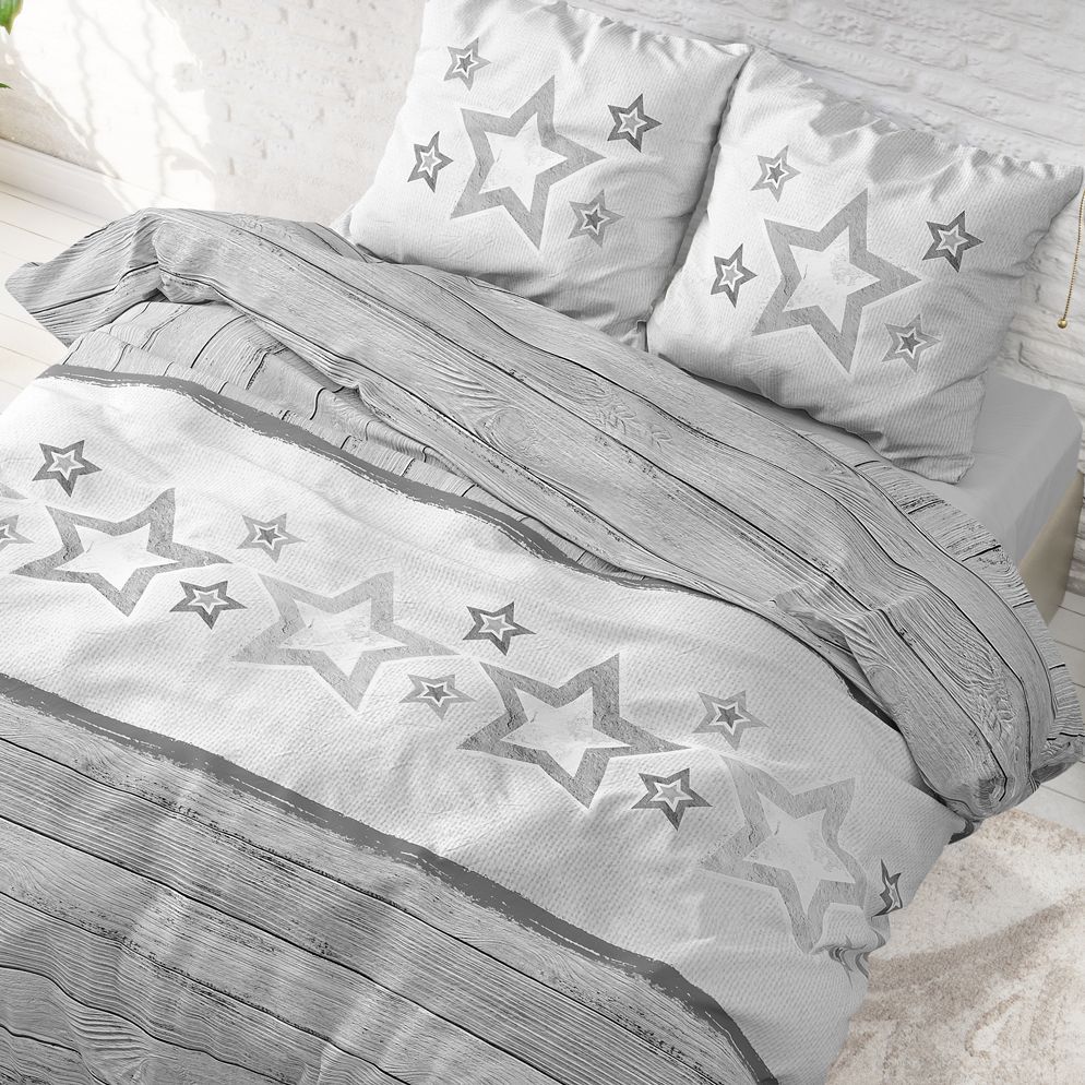 Sleeptime Stars and Stars flanel dekbedovertrek