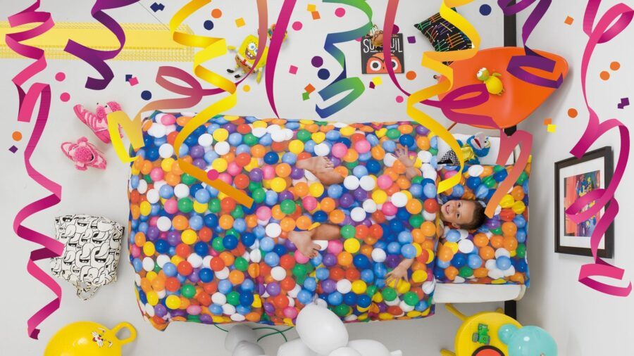 Carnavalssferen voor in de slaapkamer