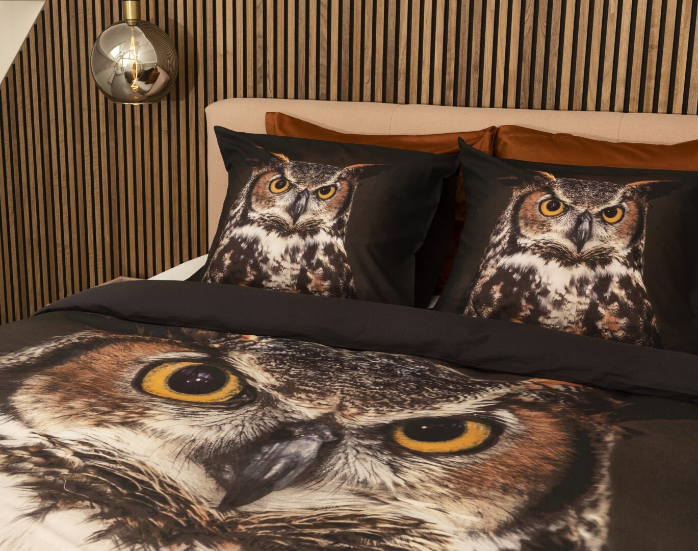 Het Snoozing Owlton dekbedovertrek voor echte nachtuilen