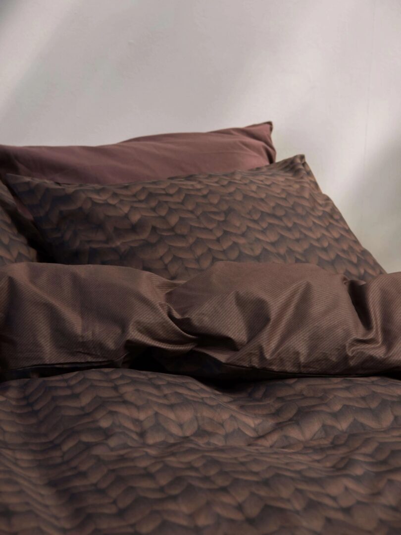 Een heerlijk SNURK Twirre dekbedovertrek in chocoladestijl