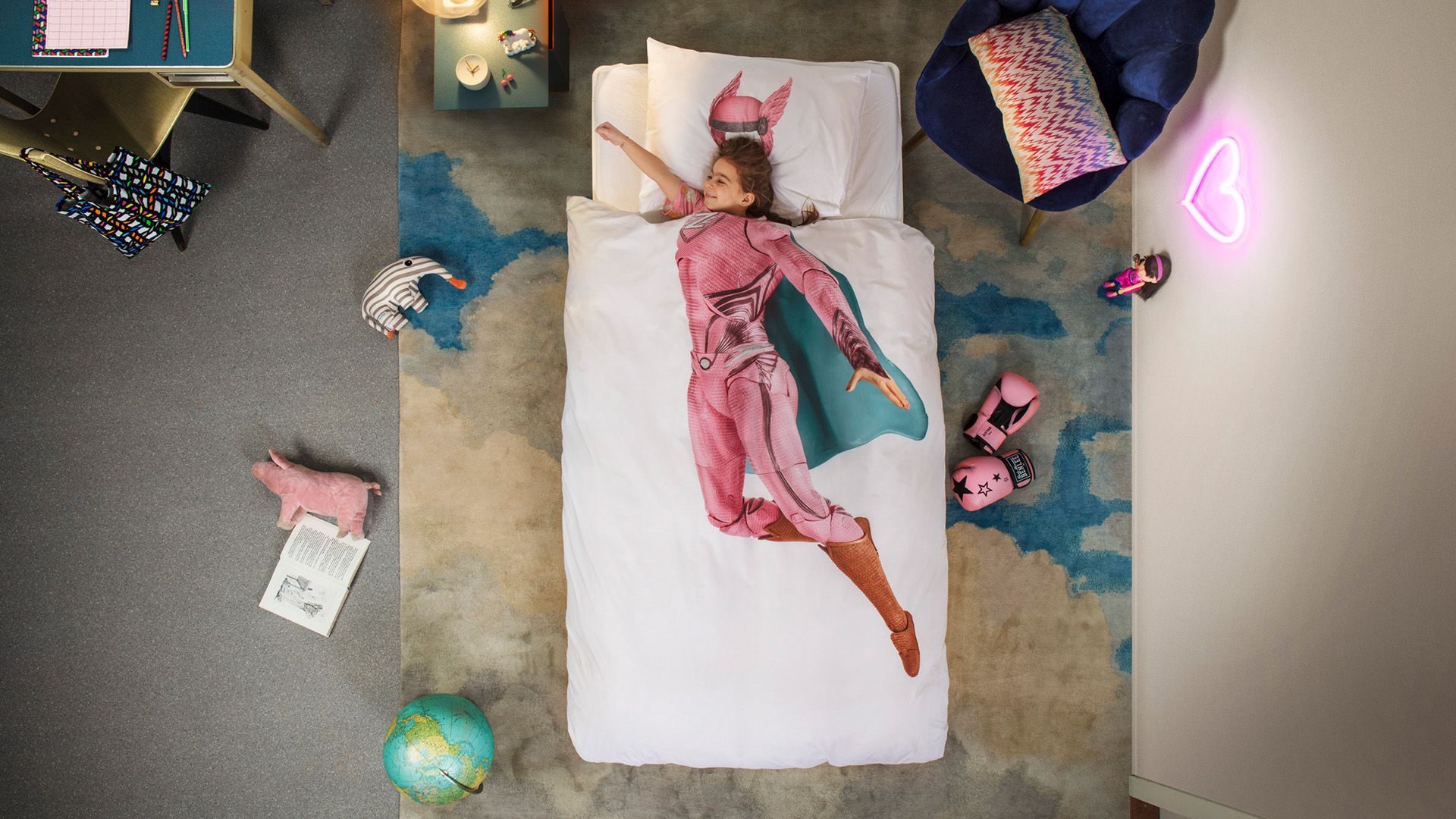 SNURK Superhero dekbedovertrek