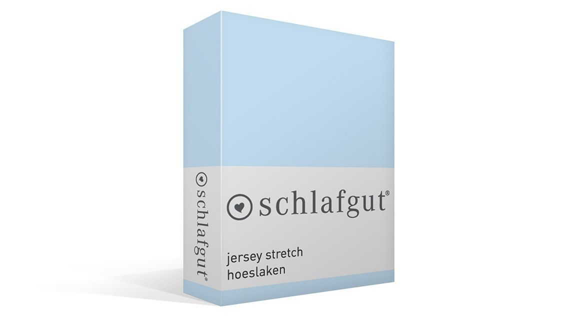 Schlafgut jersey stretch hoeslaken aqua