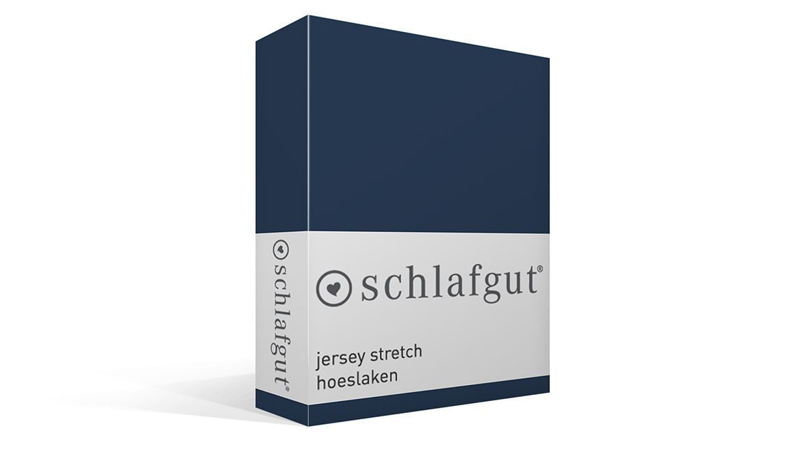 Schlafgut jersey stretch hoeslaken marine