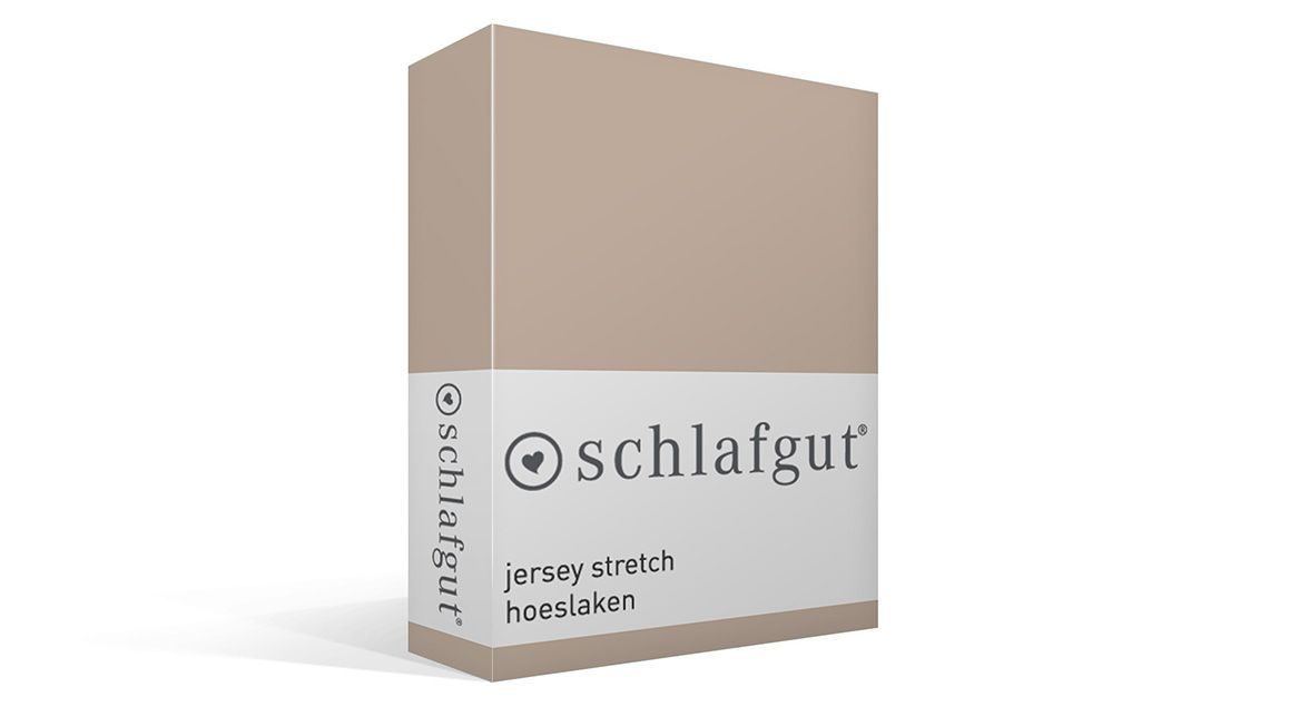 Schlafgut jersey stretch hoeslaken taupe