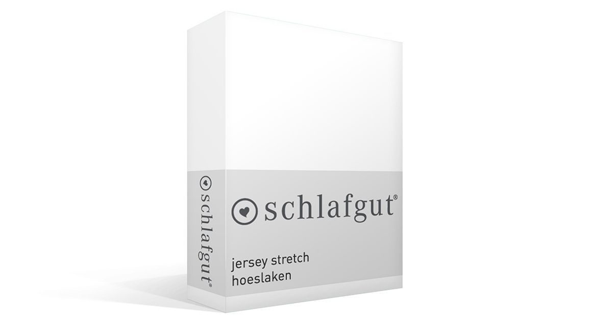 Schlafgut jersey stretch hoeslaken wit