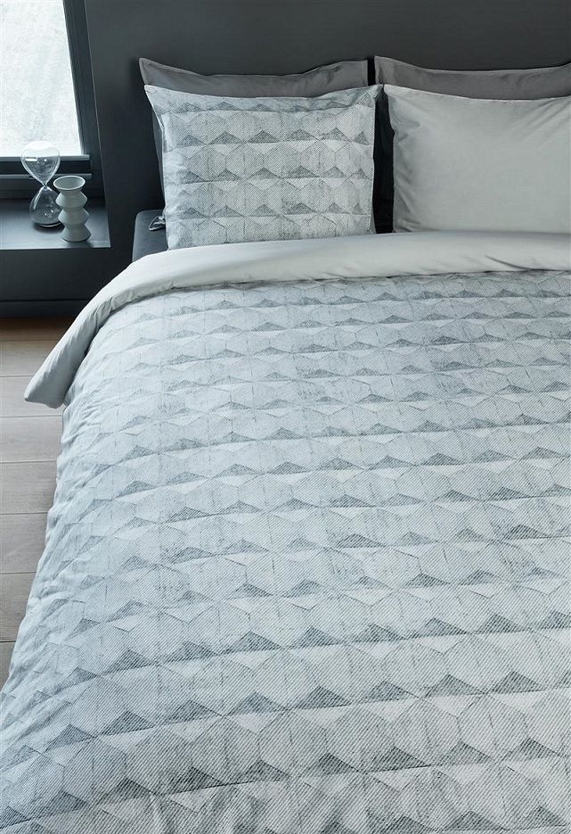 Beddinghouse Concrete Tile dekbedovertrek - Grey