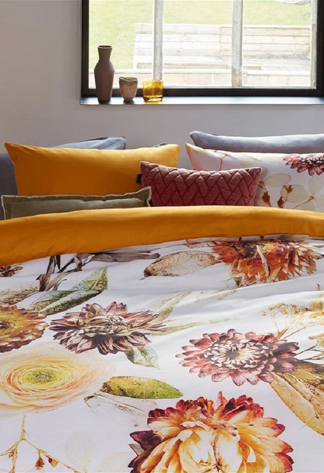 Beddinghouse Fall Bouquet dekbedovertrek - Ochre