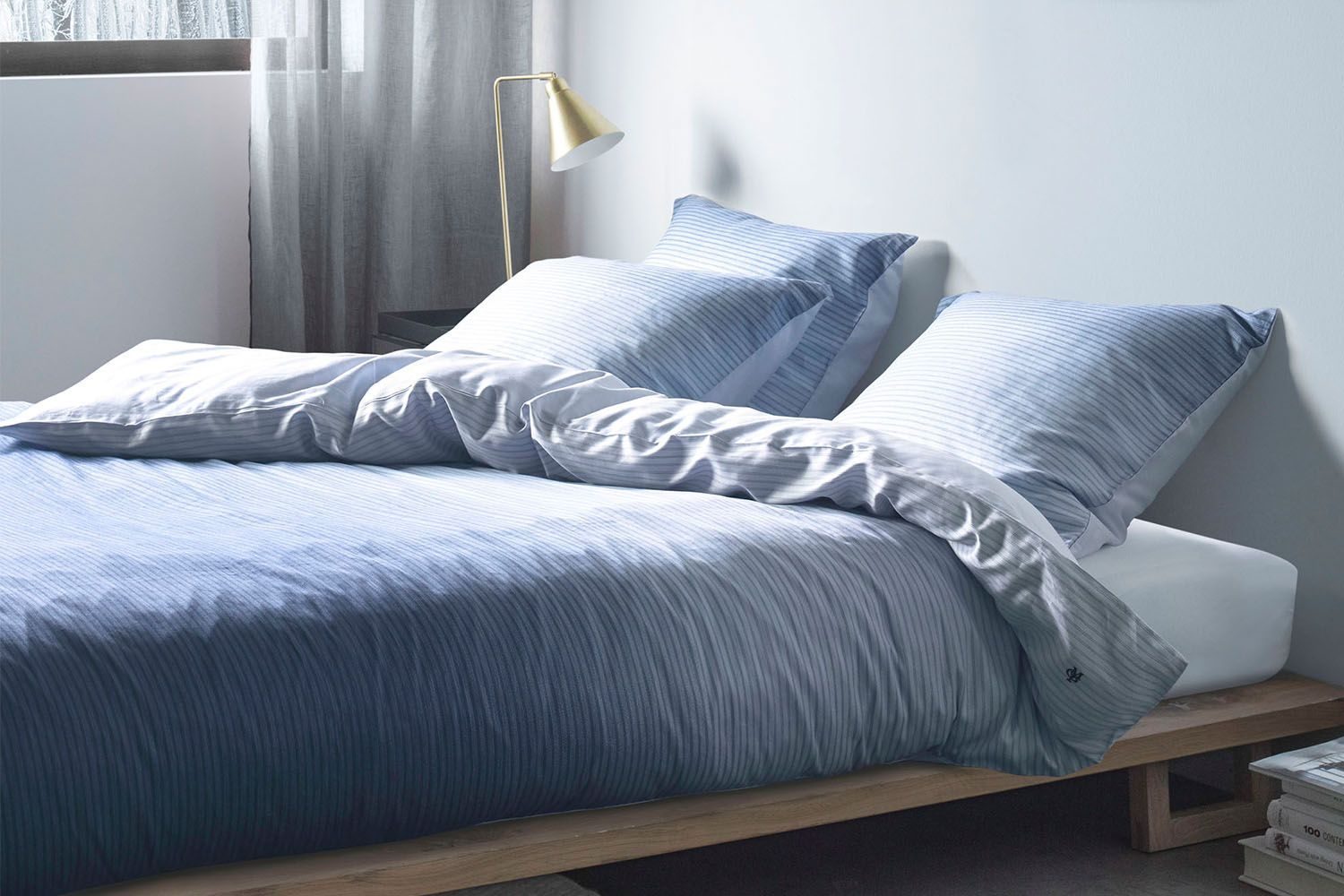 Marc O'Polo Lalani indigo blue dekbedovertrek