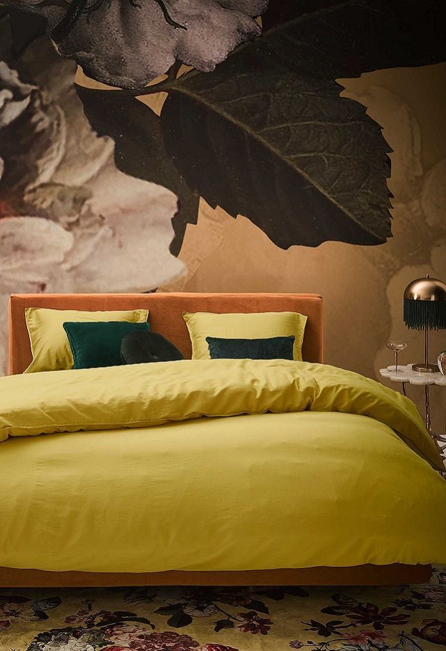 Essenza Minte dekbedovertrek - Golden Yellow