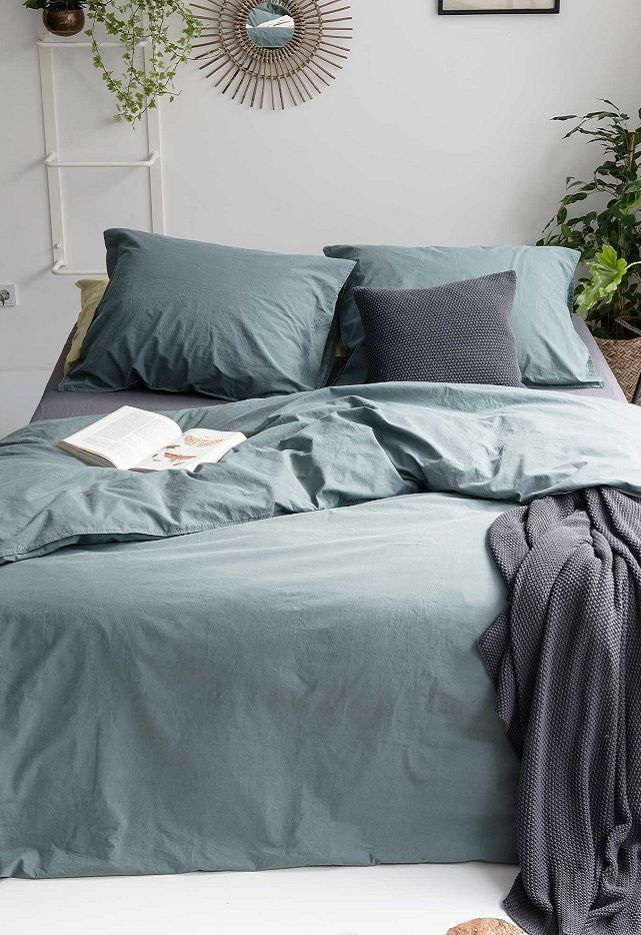 Walra The New Vintage dekbedovertrek - Groen