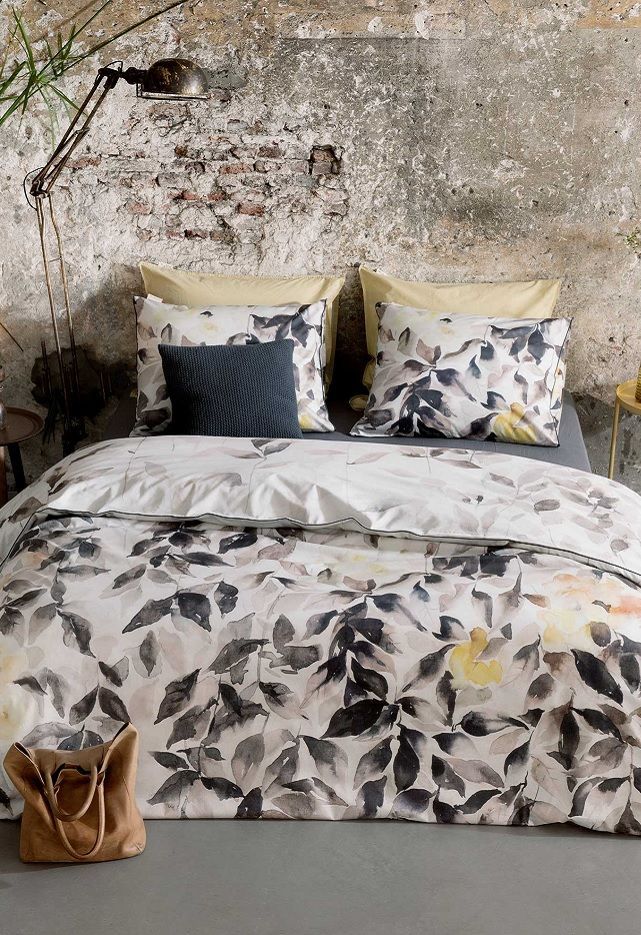 Walra Original Rain of Leaves dekbedovertrek - Kiezel Grijs