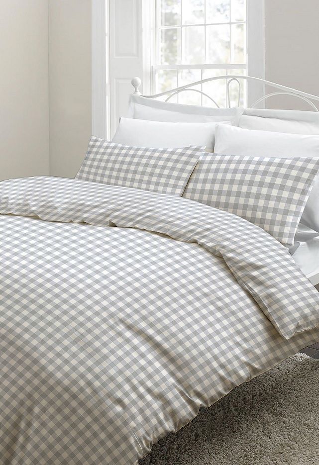 Snoozing Lies flanel dekbedovertrek - Grijs