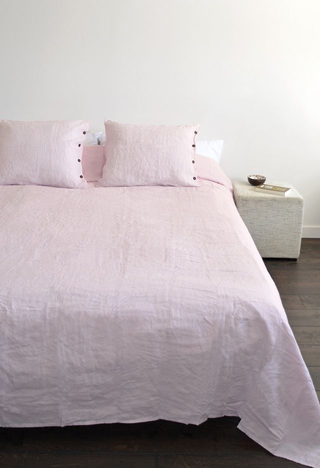 Snoozing Linnen dekbedovertrek - Rose