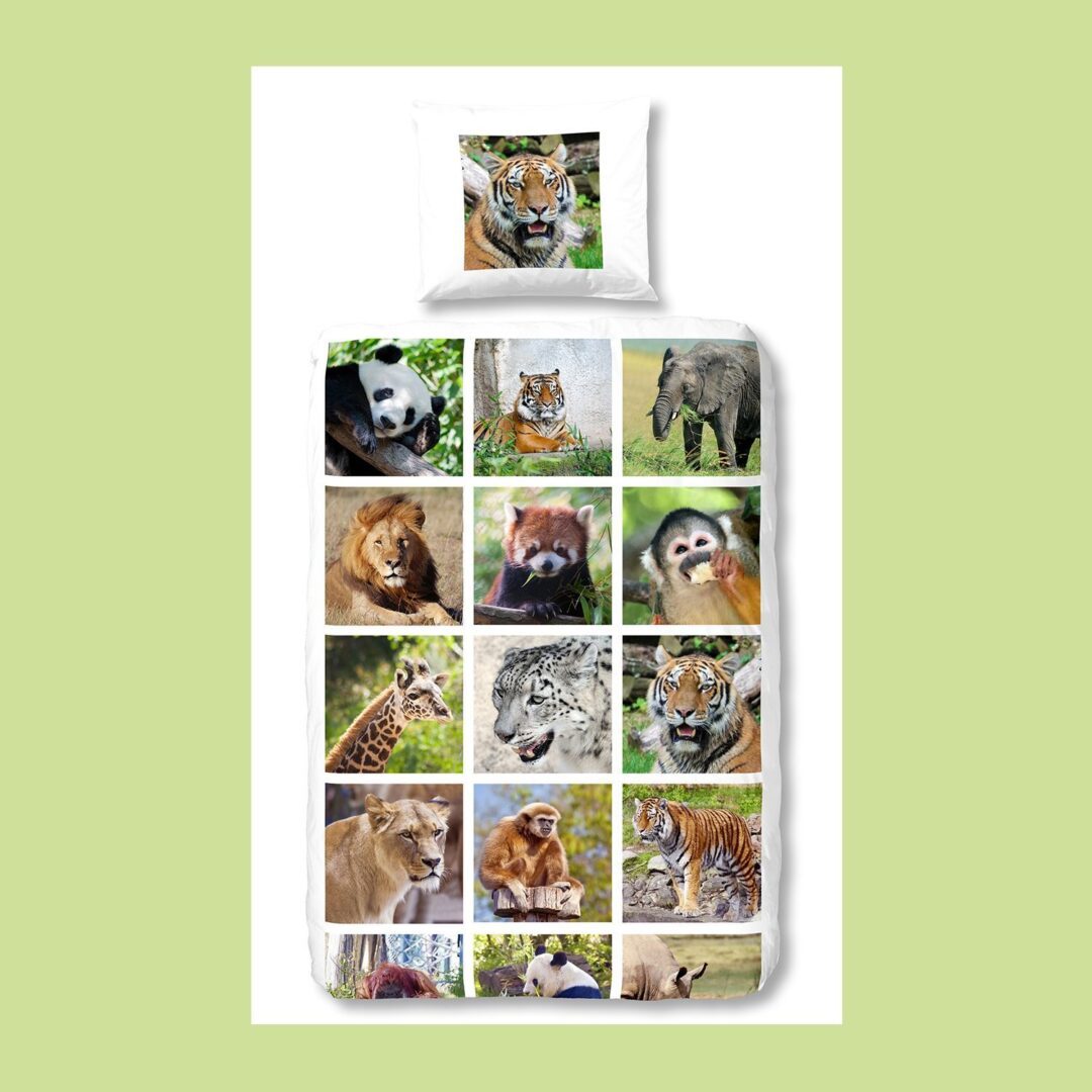 Snoozing Wild flanel dekbedovertrek