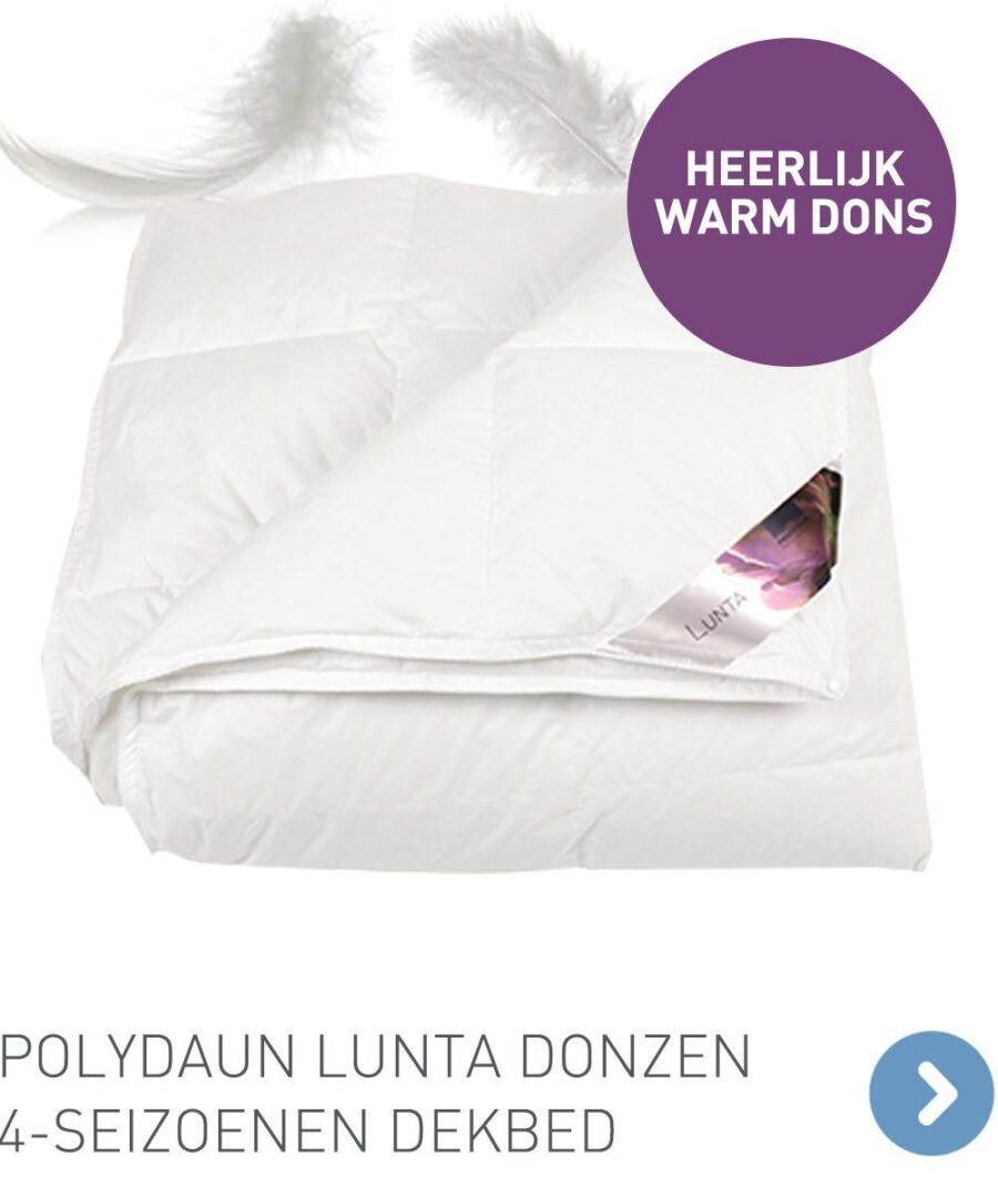 Polydaun Lunta donzen 4-seizoenen dekbed blok