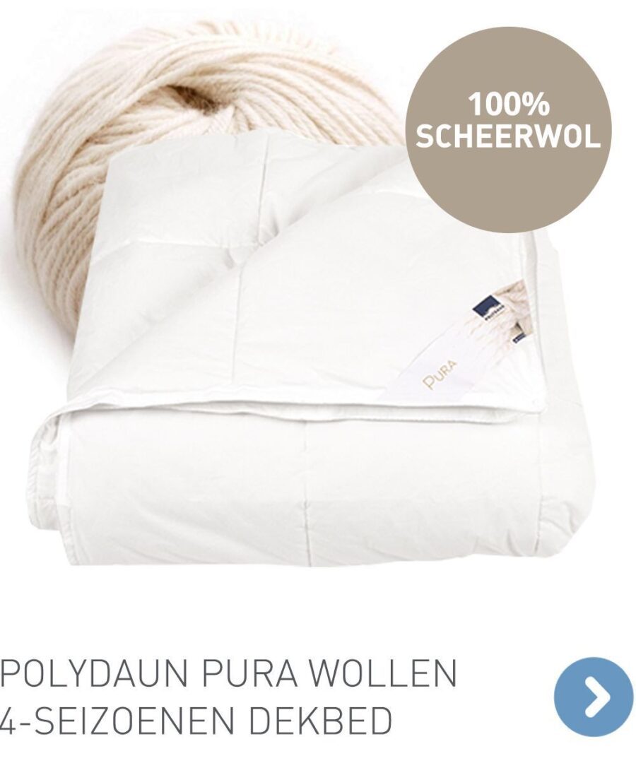 Polydaun Pura wollen 4-seizoenen dekbed