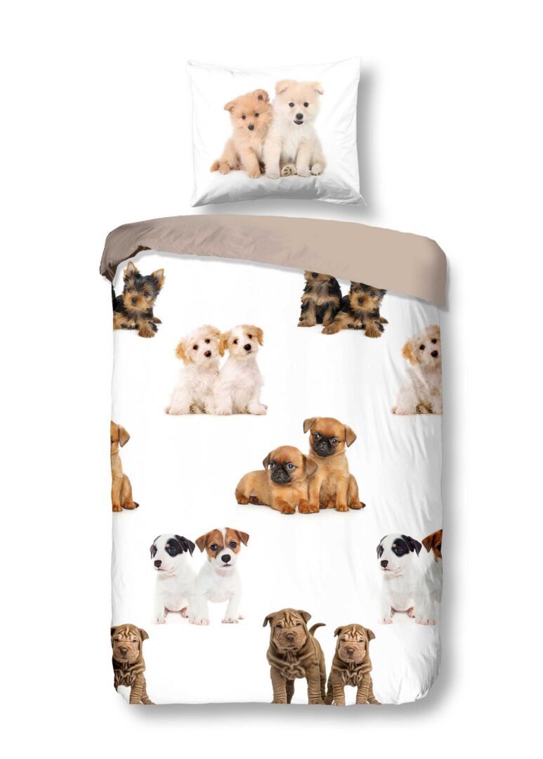 Snoozing Puppies dekbedovertrek