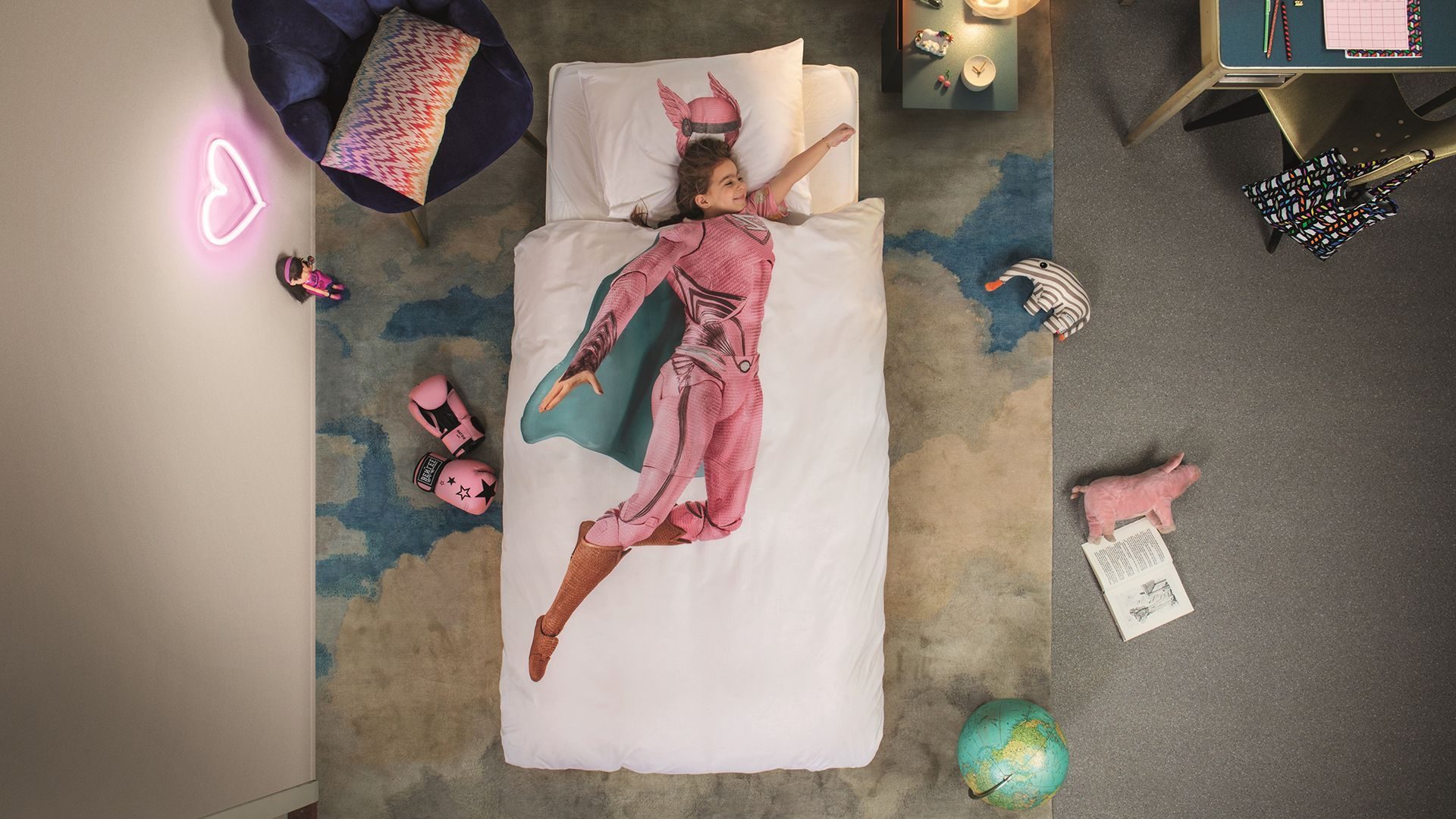 SNURK Superhero dekbedovertrek