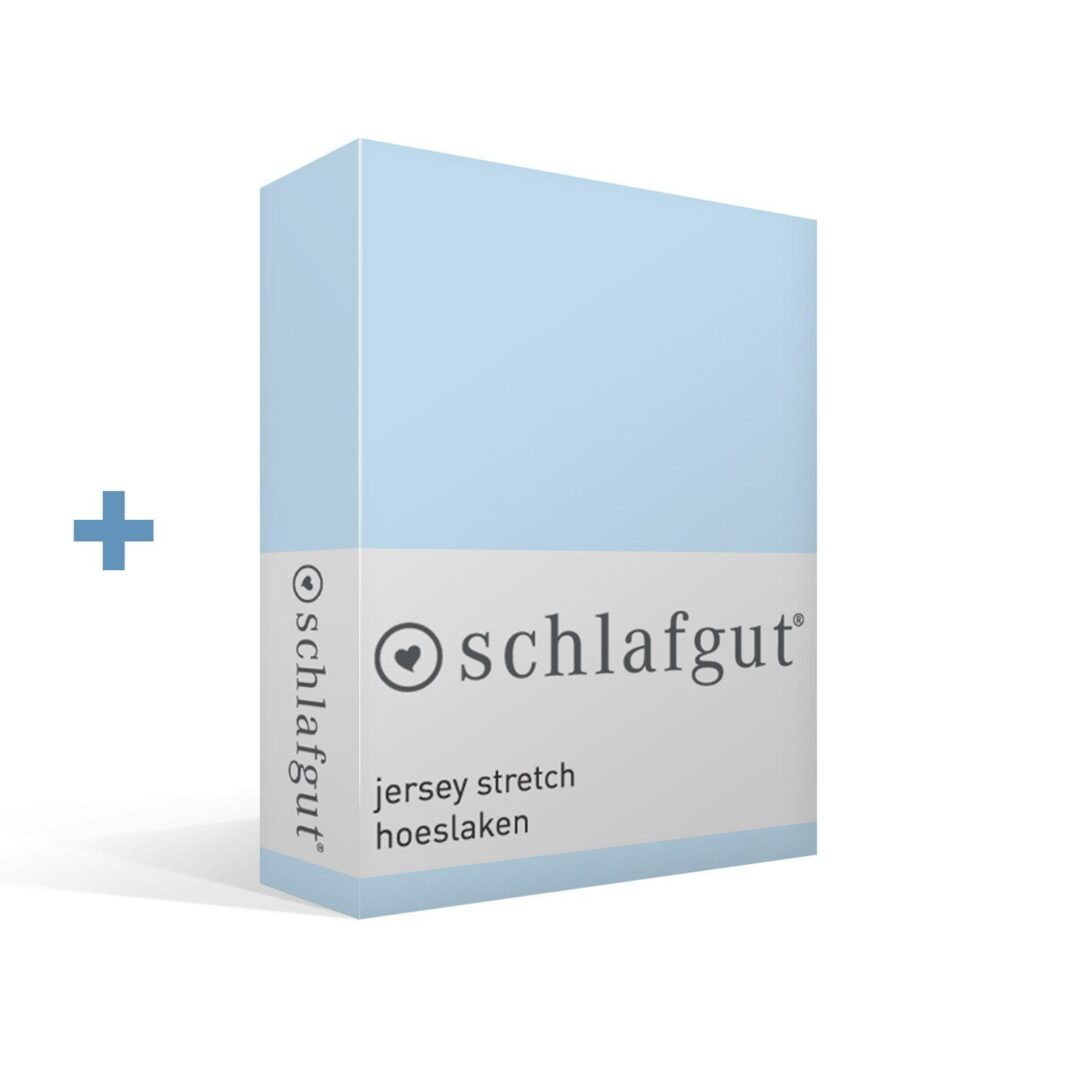 Schlafgut jersey stretch hoeslaken aqua